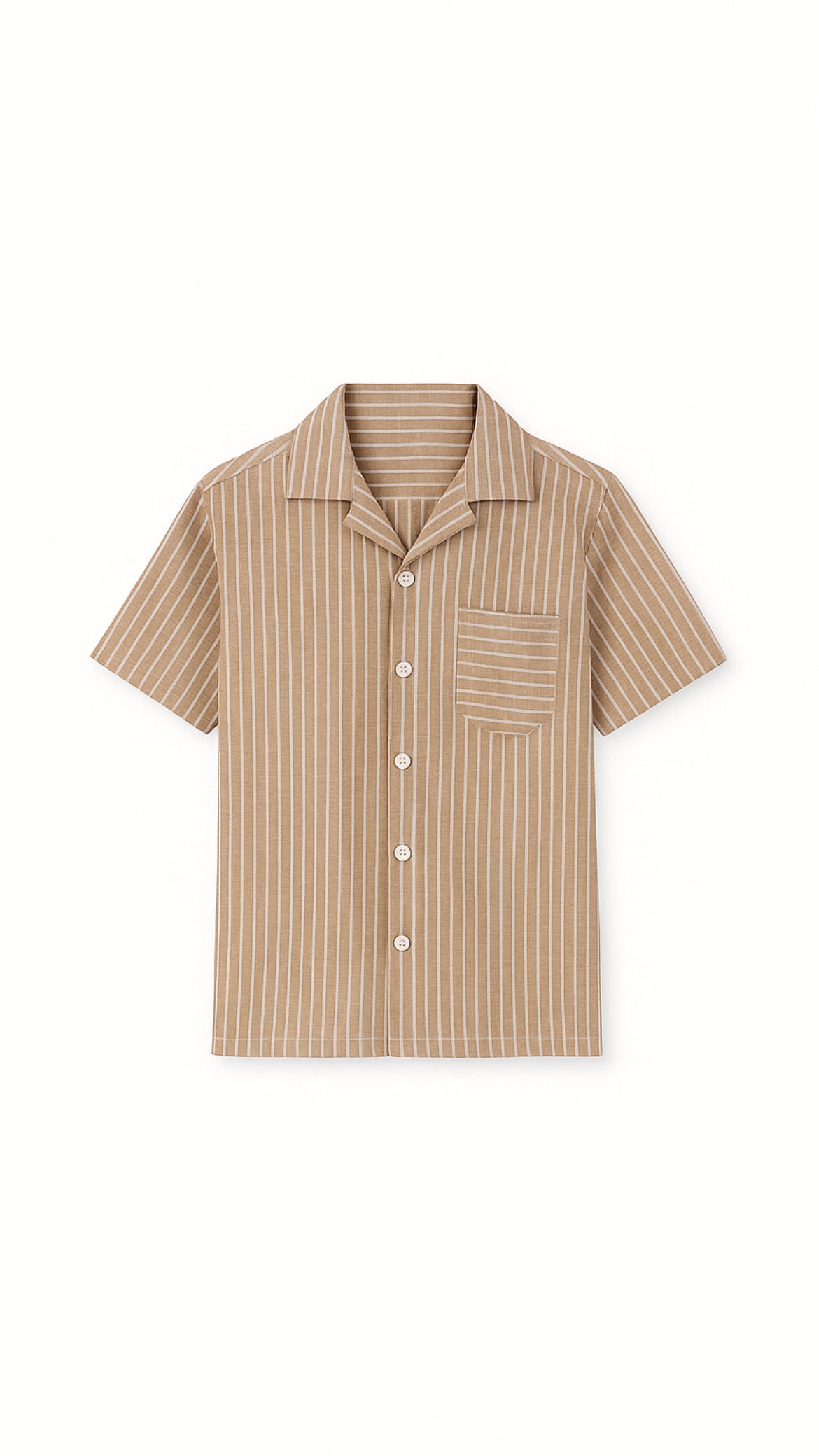 Cedars & Sand – Striped Linen Shirt