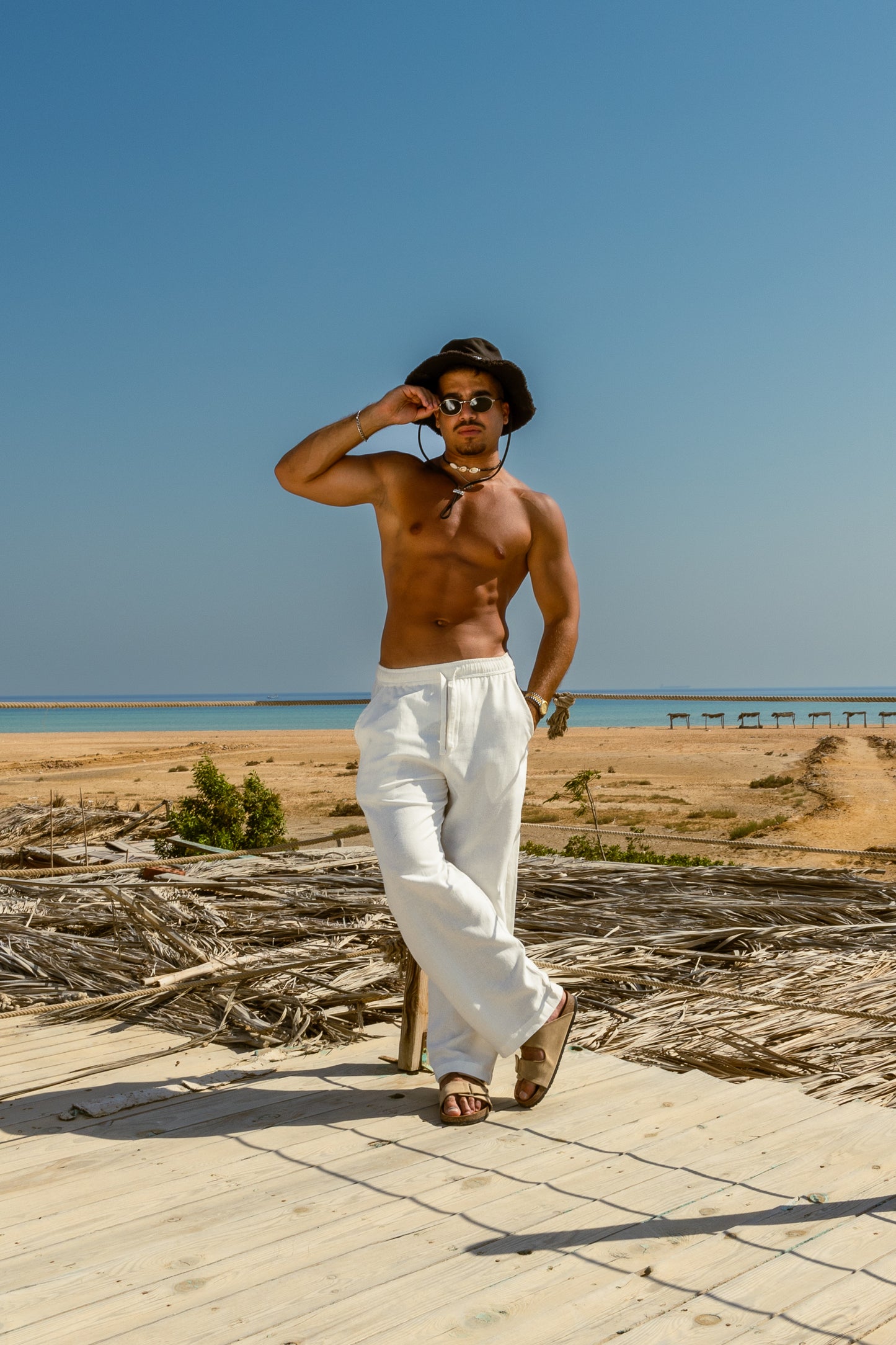 White Horizon – Linen Pants