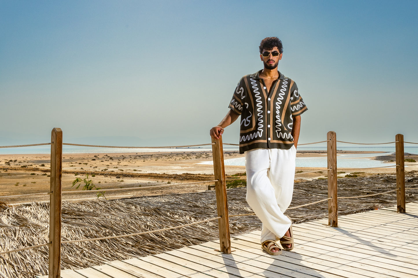 The Knitted Maze Shirt-Hunter Green
