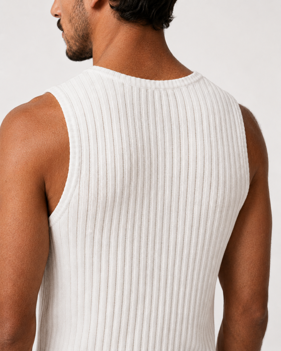 Yen Knitted Tank Top – White