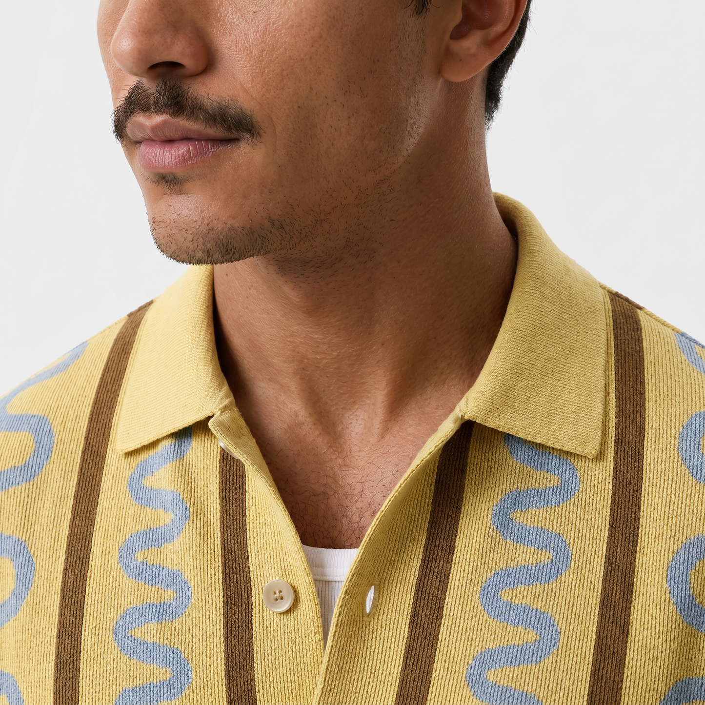 The Knitted Maze Shirt – Butter Yellow