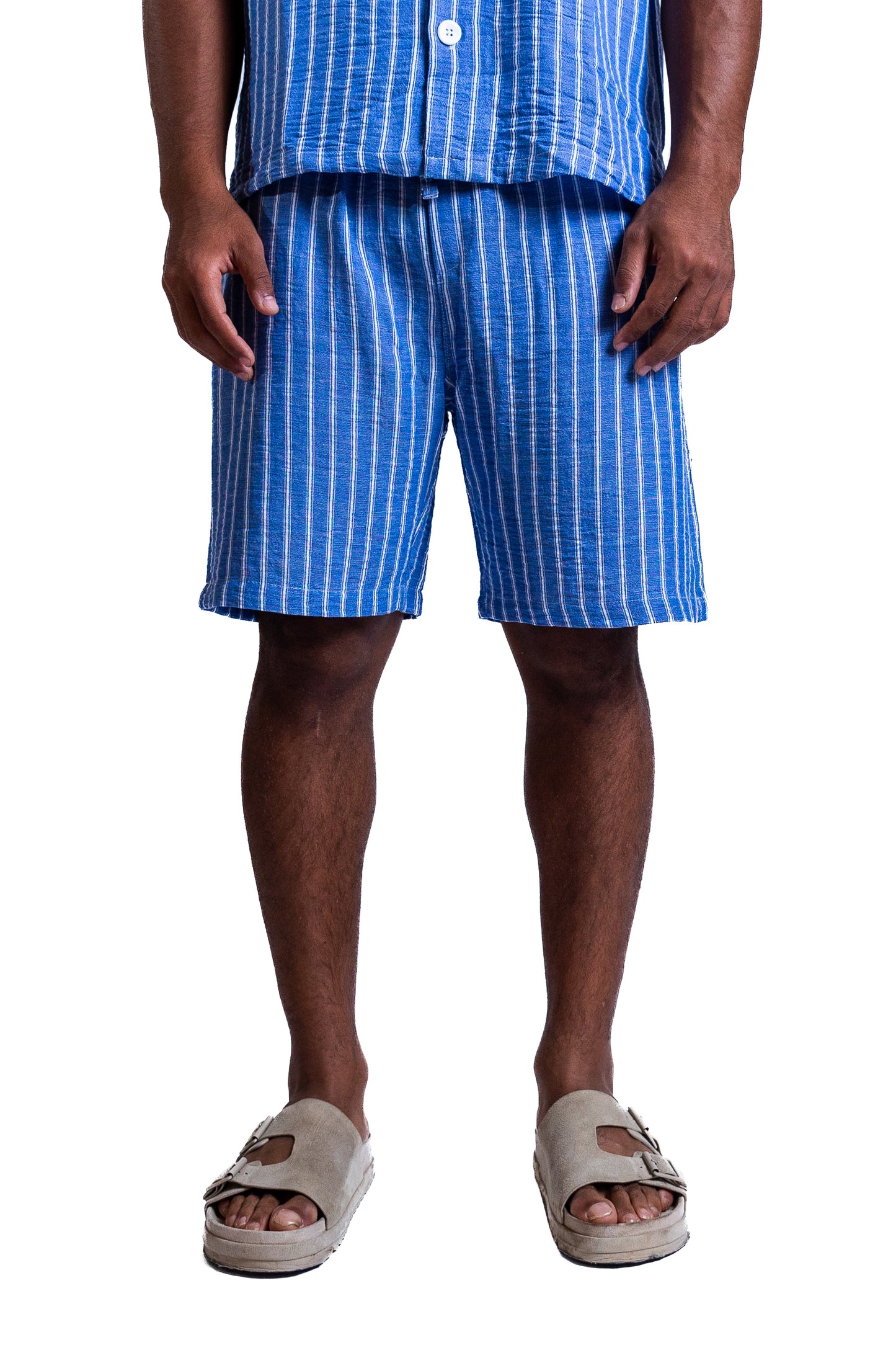Medina Tide – Striped Linen Shorts