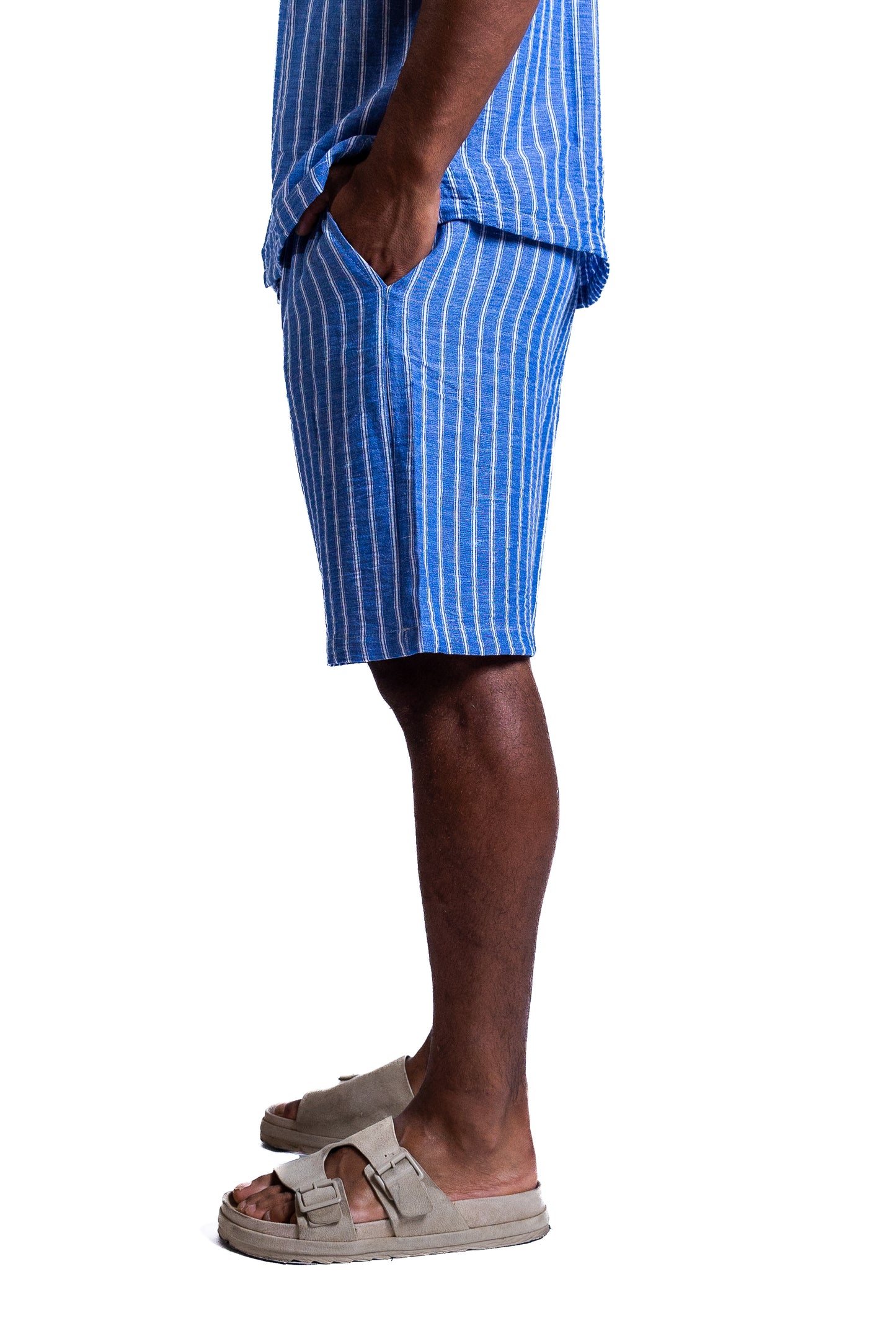 Medina Tide – Striped Linen Shorts