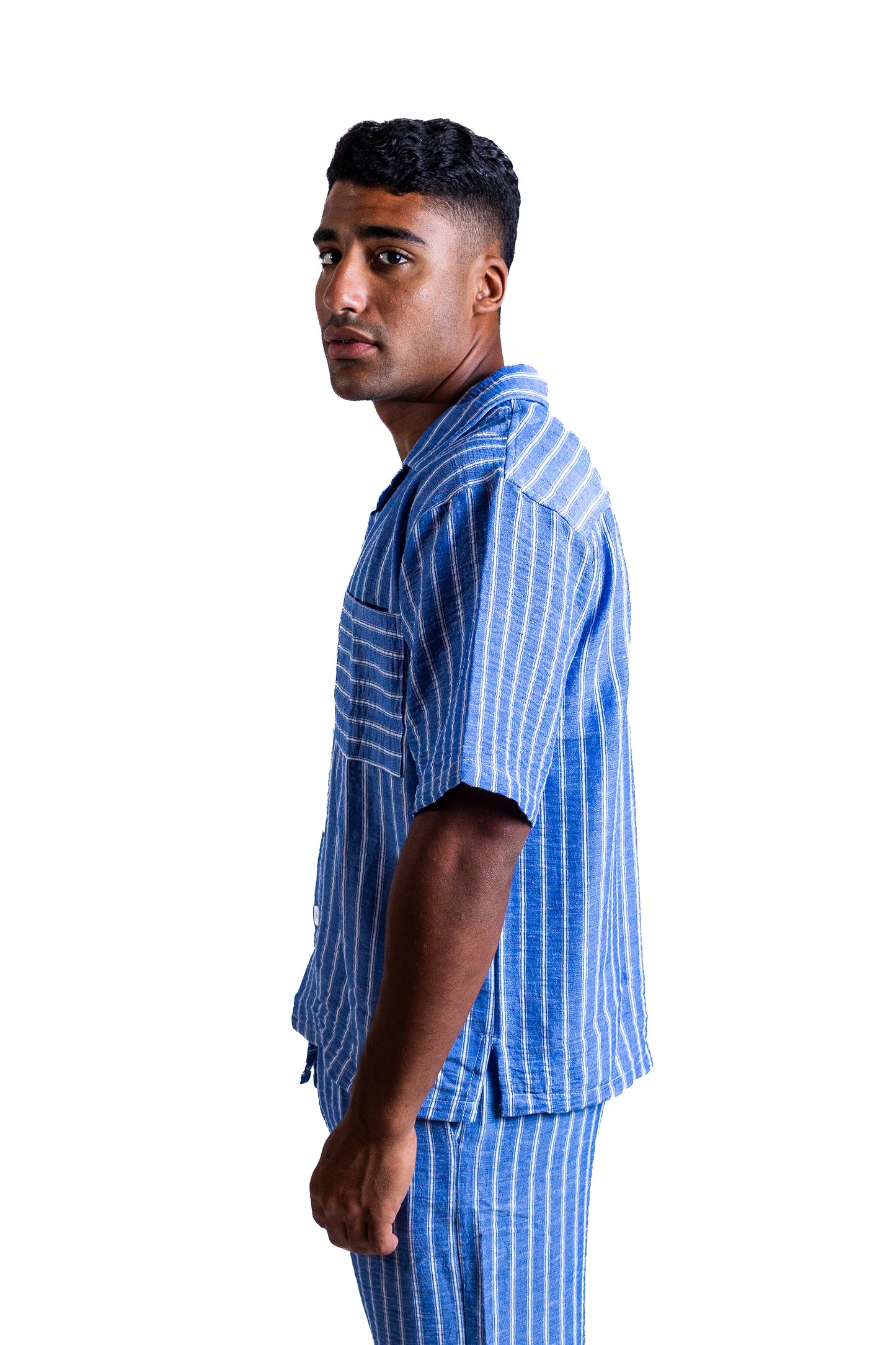Medina Tide – Striped Linen Shirt
