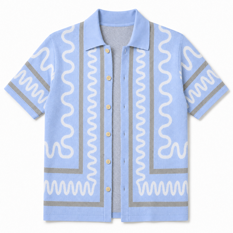 Yen knitted maze shirts and tank tops