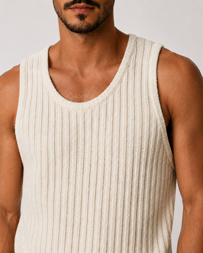 Yen Knitted Tank Top – Off White