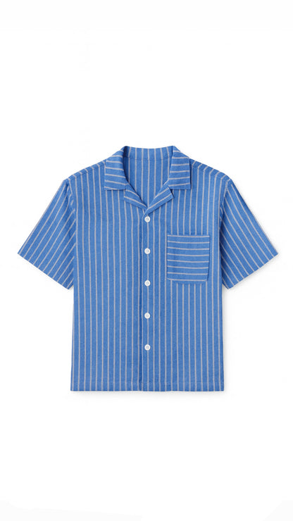 Medina Tide – Striped Linen Shirt