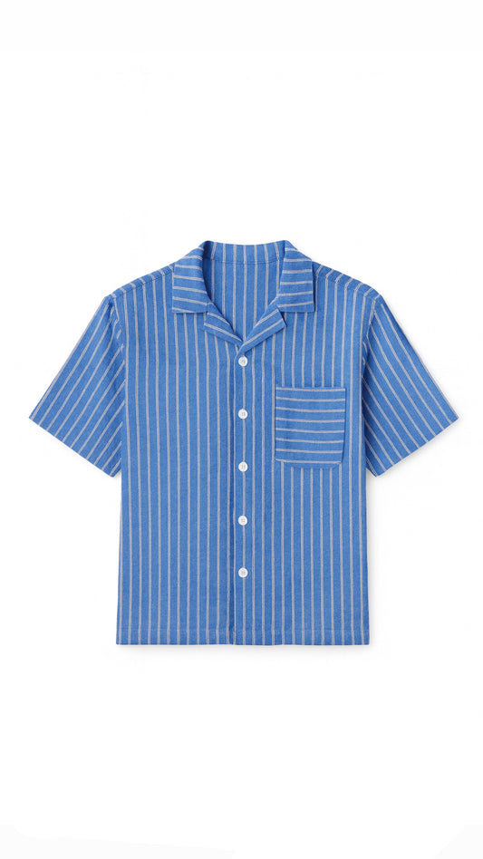 Medina Tide – Striped Linen Shirt