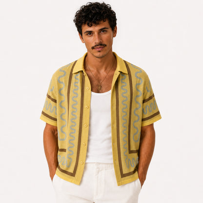 The Knitted Maze Shirt – Butter Yellow
