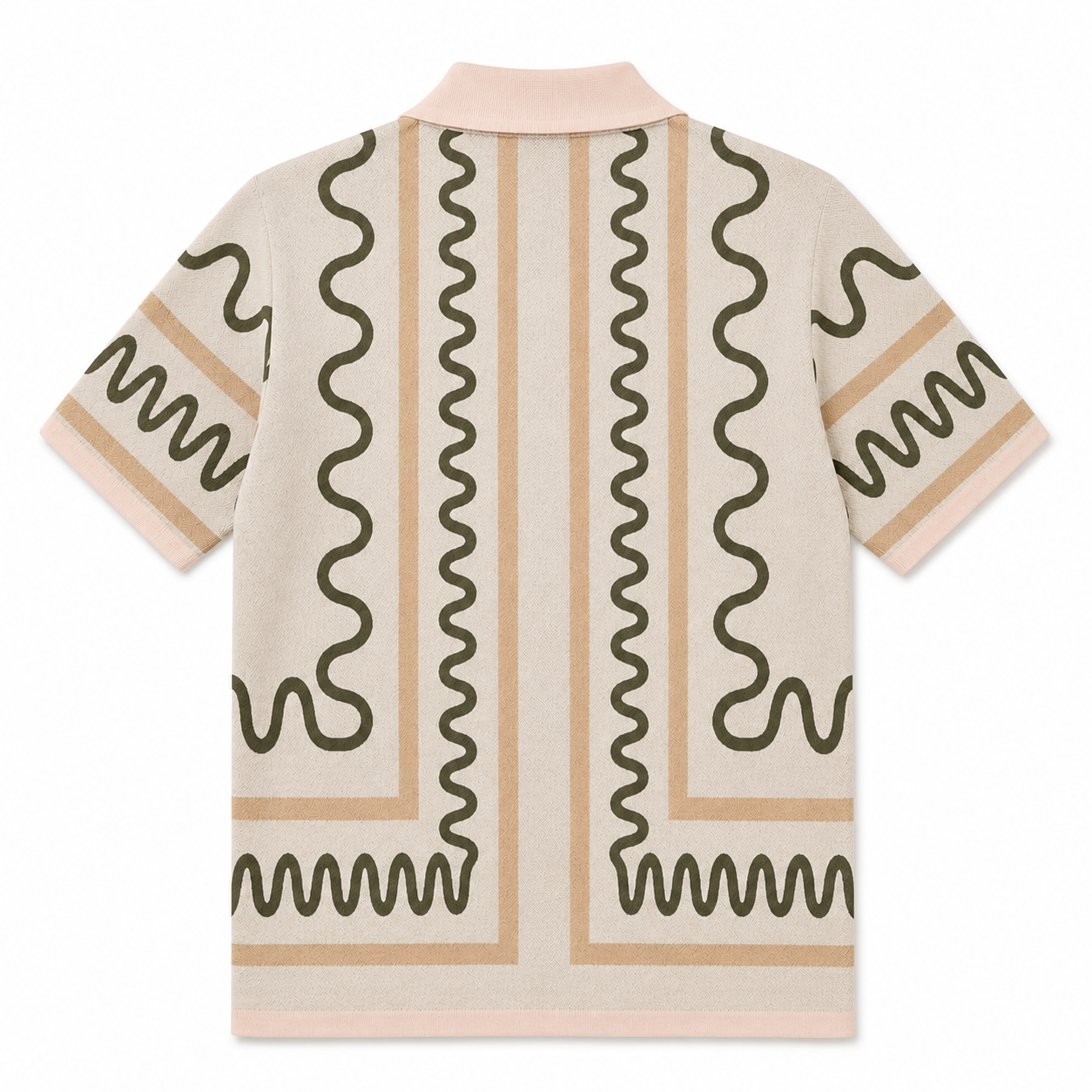 The Knitted Maze Shirt - Powder Pink