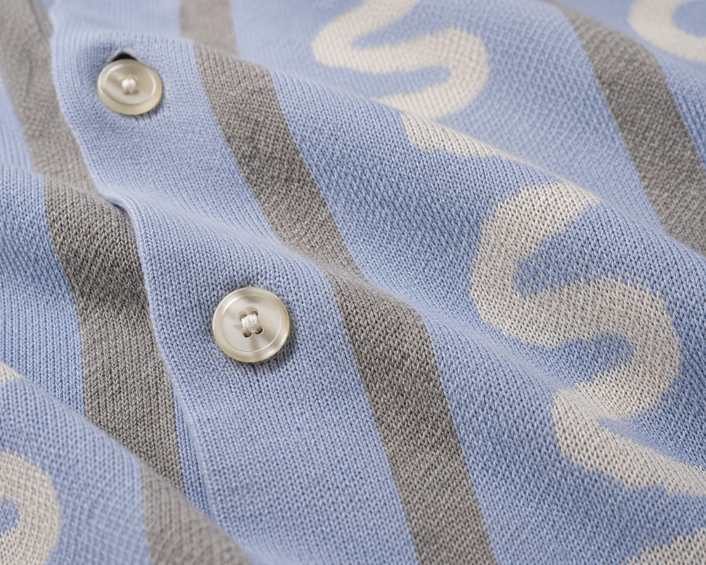 The Knitted Maze Shirt – Baby Blue