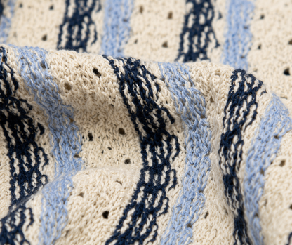 Shoreline Knitted Shirt – Blue