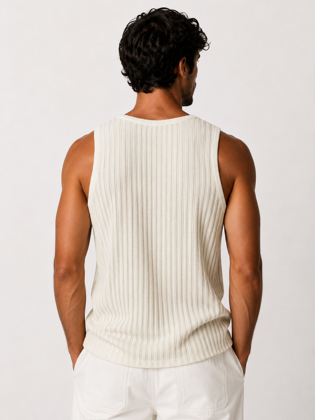 Yen Knitted Tank Top – Off White