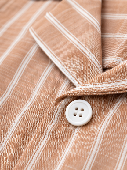 Cedars & Sand – Striped Linen Shirt