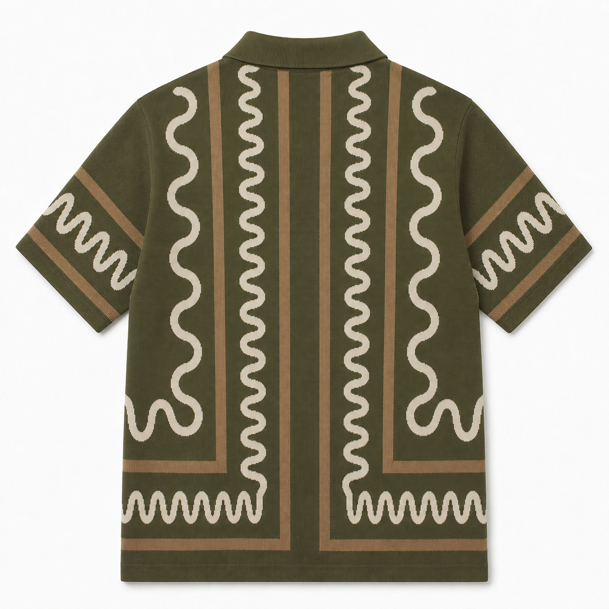 The Knitted Maze Shirt-Hunter Green