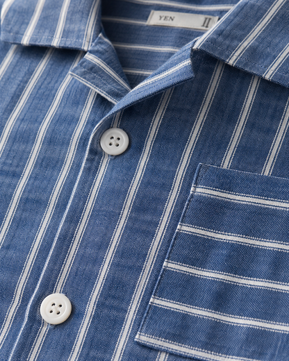 Medina Tide – Striped Linen Shirt