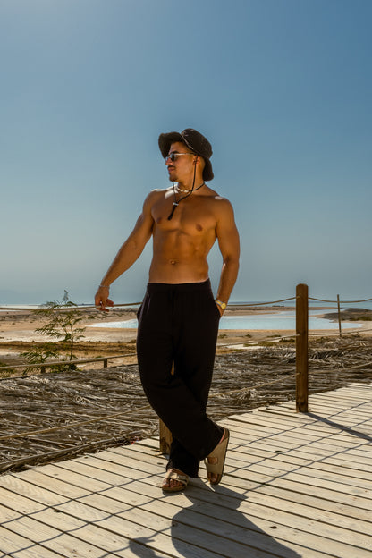 Layali Noir – Linen Pants