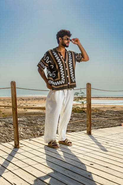 The Knitted Maze Shirt-Hunter Green