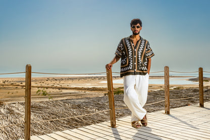 The Knitted Maze Shirt-Hunter Green