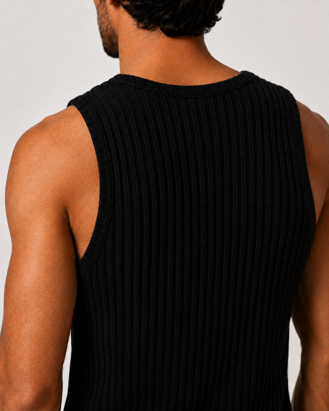 Yen Knitted Tank Top – Black