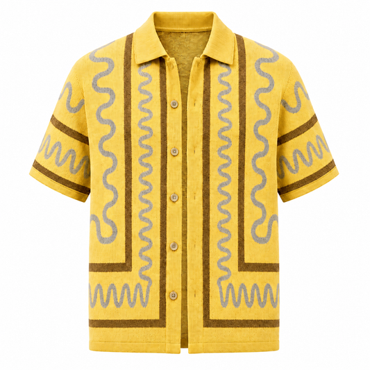 The Knitted Maze Shirt – Butter Yellow