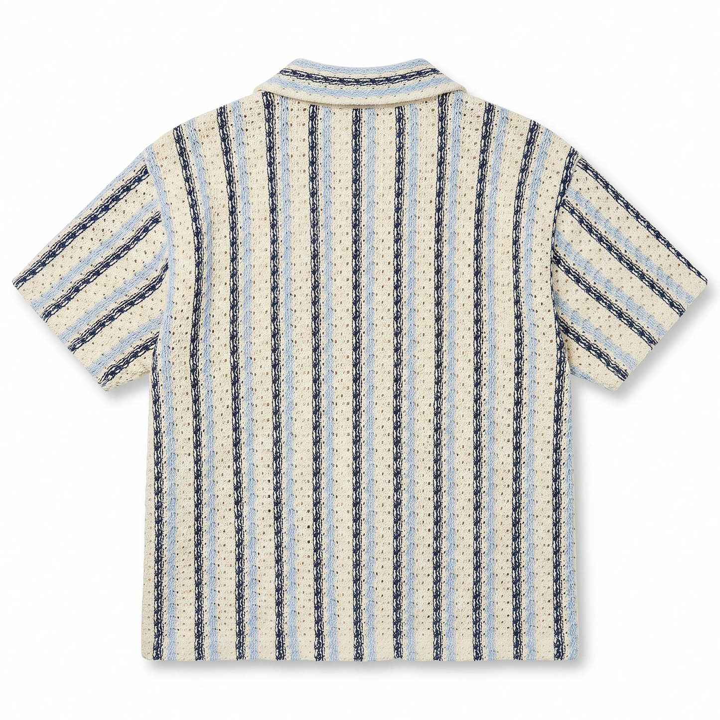 Shoreline Knitted Shirt – Blue
