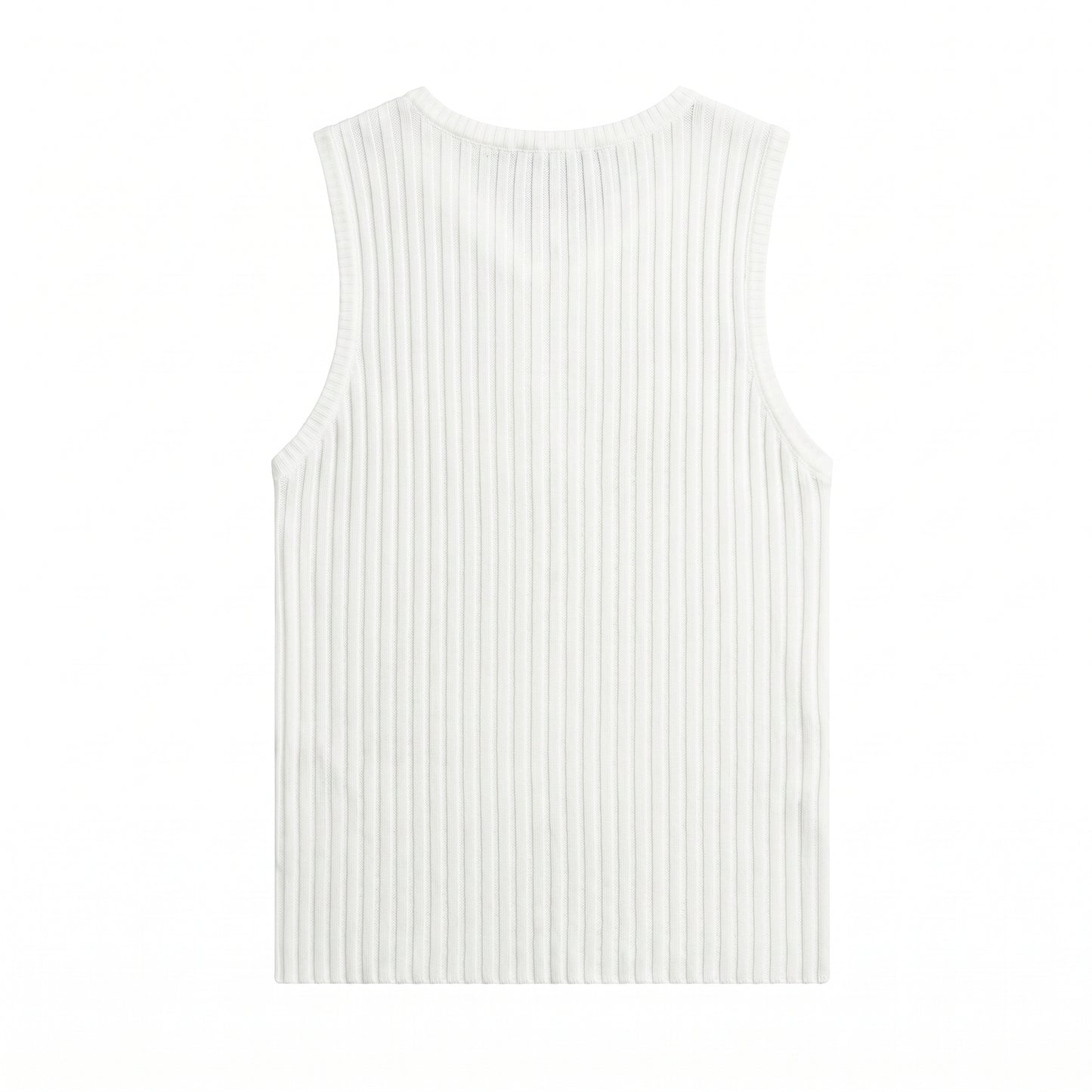 Yen Knitted Tank Top – White