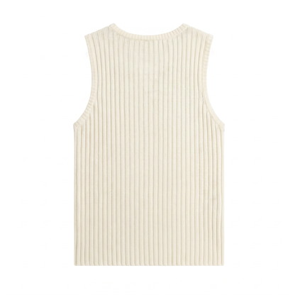 Yen Knitted Tank Top – Off White