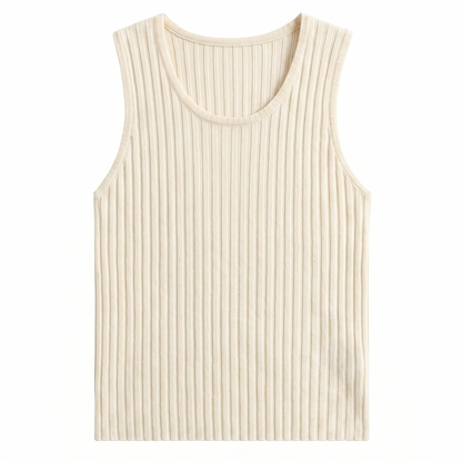 Yen Knitted Tank Top – Off White