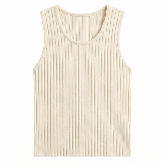 Yen Knitted Tank Top – Off White
