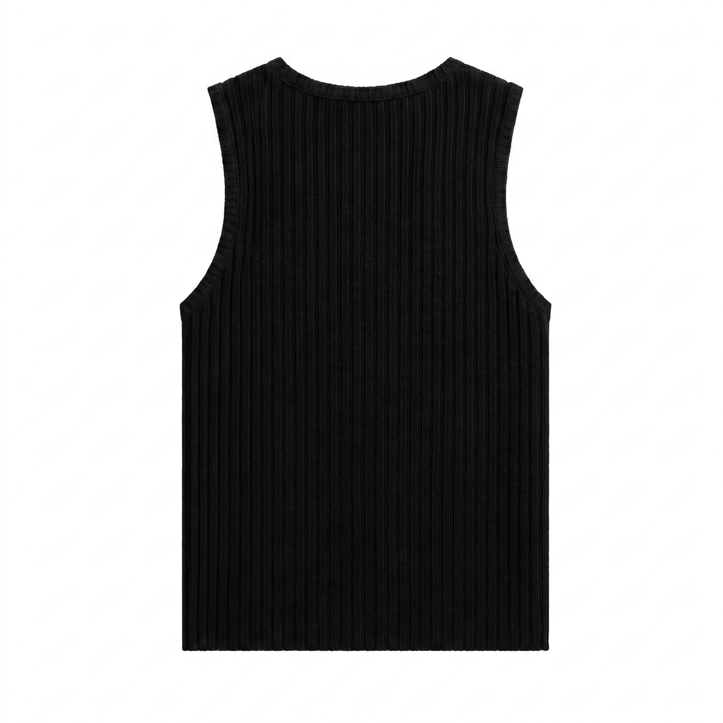 Yen Knitted Tank Top – Black