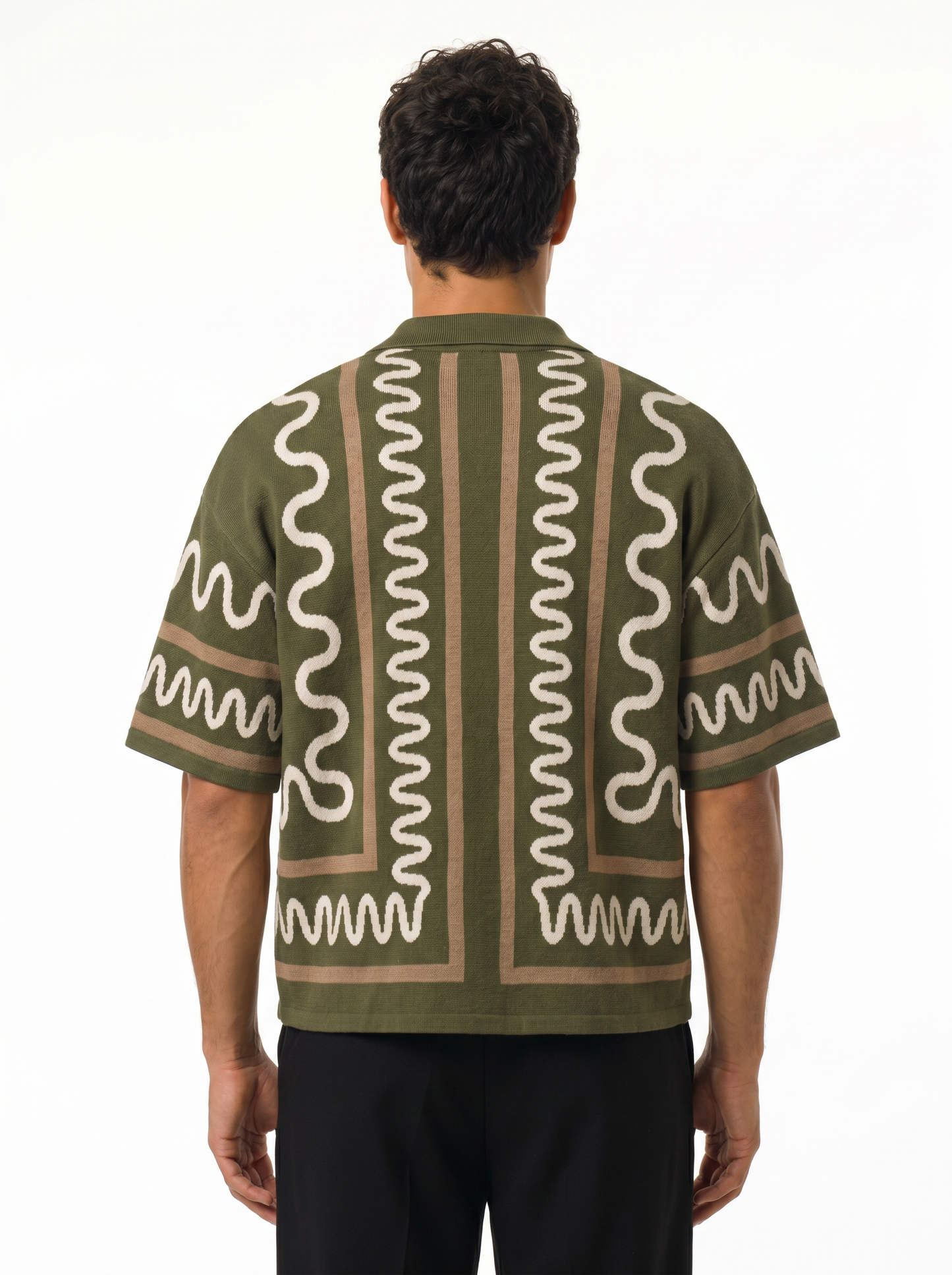 The Knitted Maze Shirt-Hunter Green