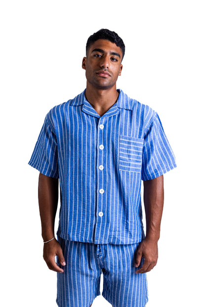 Medina Tide – Striped Linen Shirt
