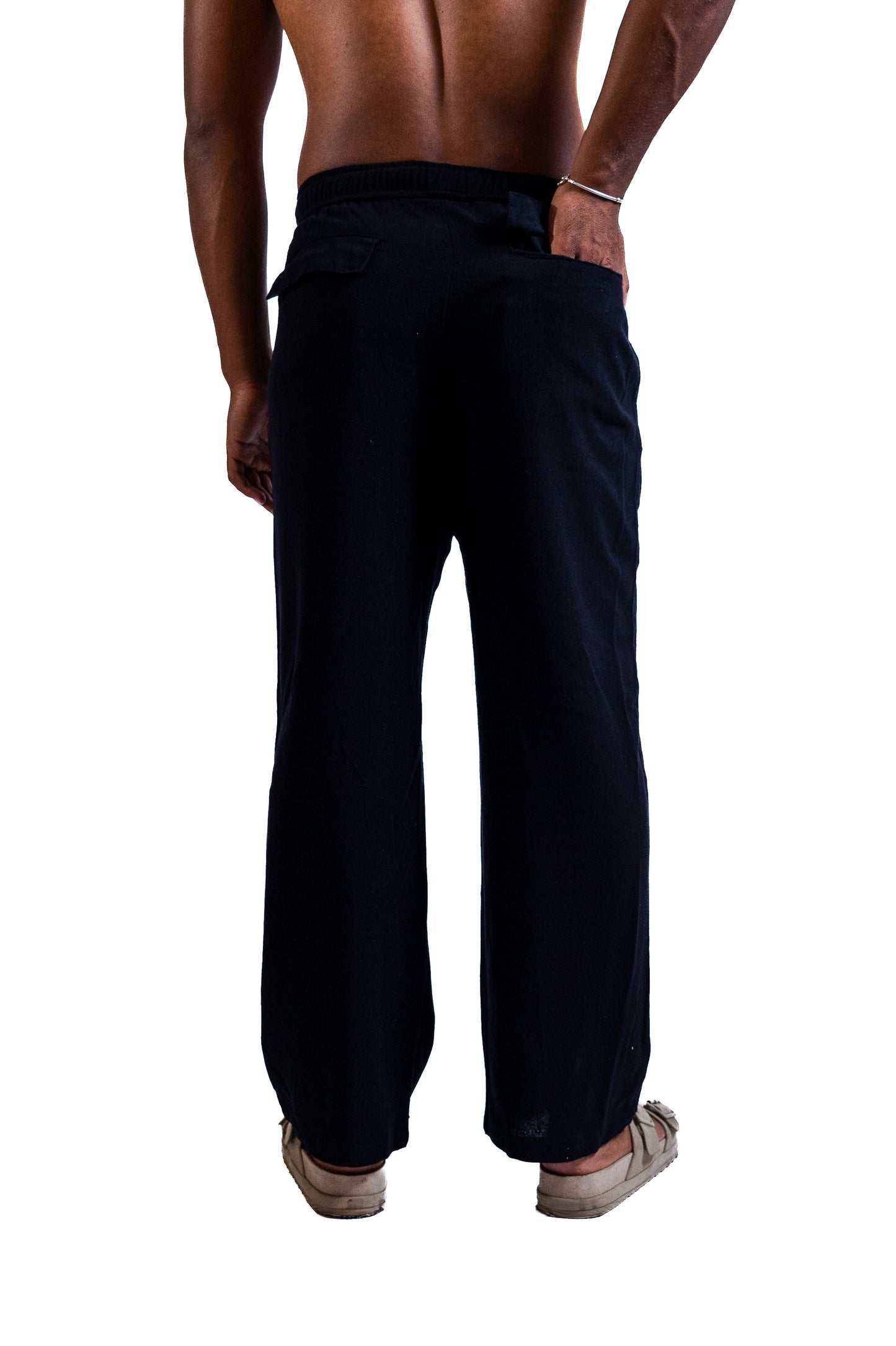 Layali Noir – Linen Pants