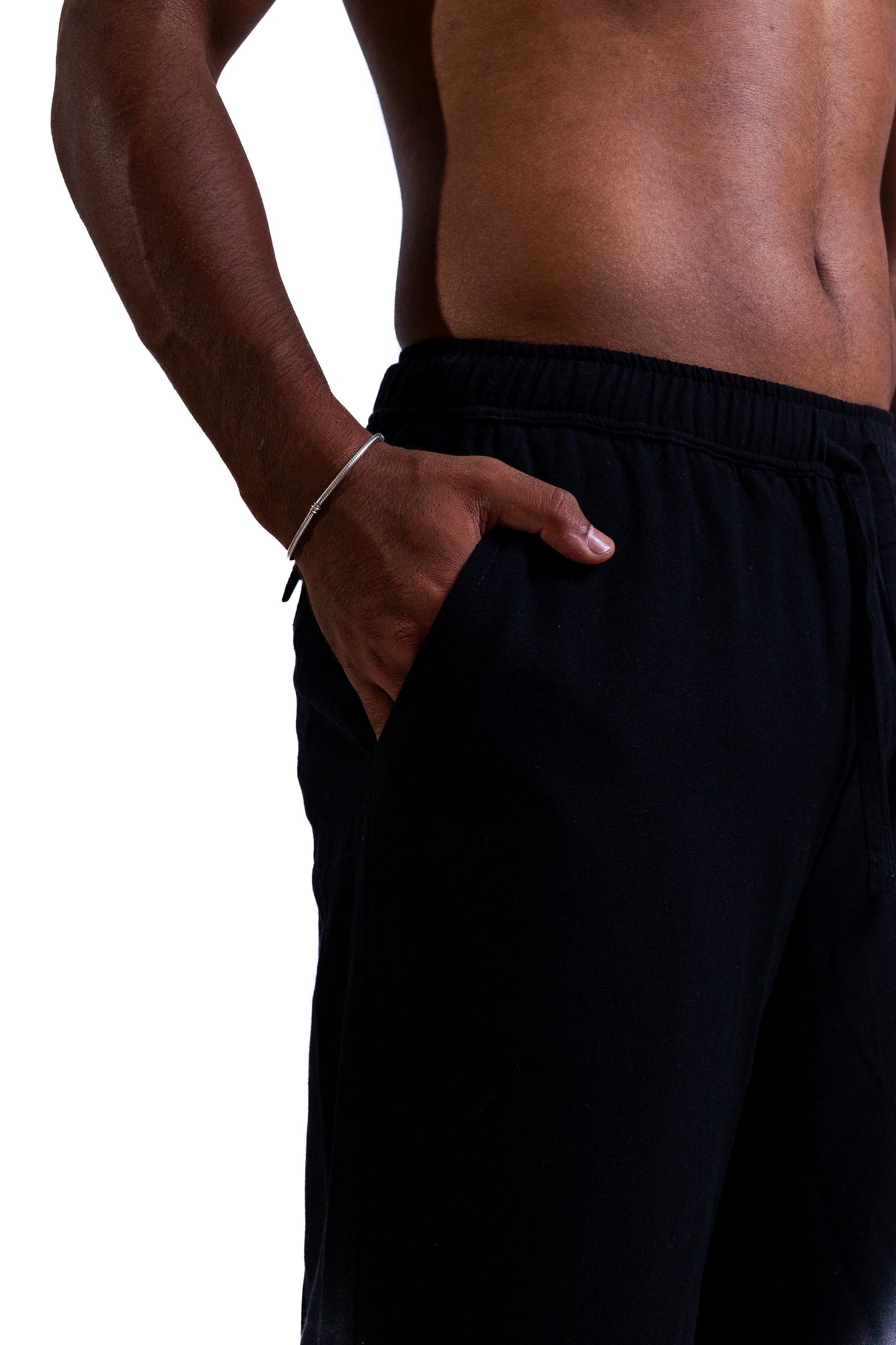Layali Noir – Linen Pants